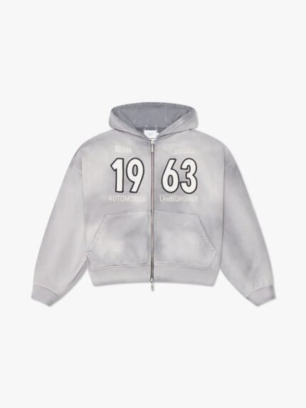 Rhude Automobili Full Zip Hoodie - Embrace the fusion of style and comfort with the Rhude Automobili Full Zip Hoodie, featuring a full-zip design and automotive-inspired detailing."