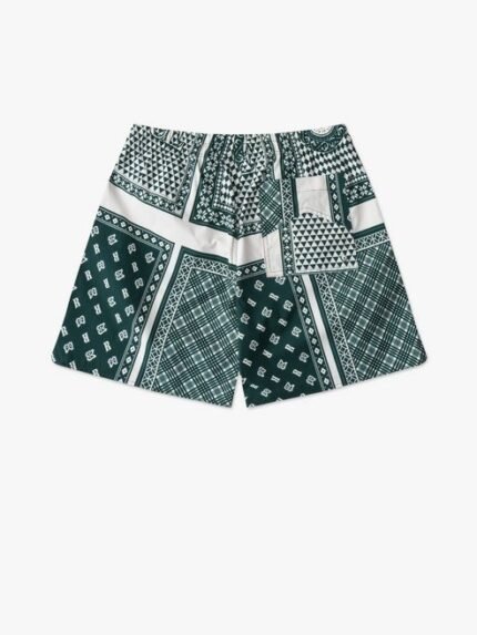 Stylish Rhude card print swim shorts for a trendy summer look. Perfect for poolside fashion.