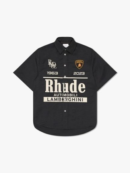 Stylish Rhude Uno Button Down Shirt – a fashion statement for casual elegance and comfort.